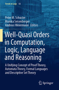 Well-Quasi Orders in Computation, Logic, Language and Reasoning