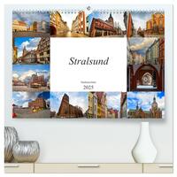 Stralsund Stadtansichten (hochwertiger Premium Wandkalender 2025 DIN A2 quer), Kunstdruck in Hochglanz