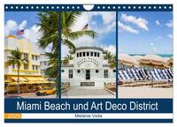 Miami Beach und Art Deco District (Wandkalender 2025 DIN A4 quer), CALVENDO Monatskalender