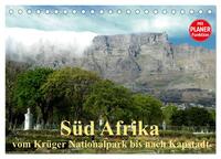 Süd Afrika - vom Krüger Nationalpark bis nach Kapstadt (Tischkalender 2025 DIN A5 quer), CALVENDO Monatskalender