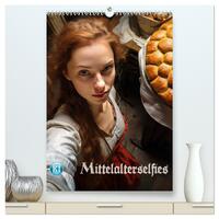 Mittelalterselfies (hochwertiger Premium Wandkalender 2025 DIN A2 hoch), Kunstdruck in Hochglanz