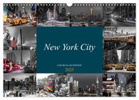 New York City - Color Glam Edition (Wandkalender 2025 DIN A3 quer), CALVENDO Monatskalender