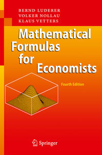 Mathematical Formulas for Economists