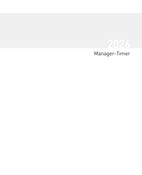 Buchkalender Manager-Timer Einlage 2026