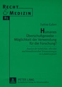 Humanes Überschußgewebe – Möglichkeit der Verwendung für die Forschung?