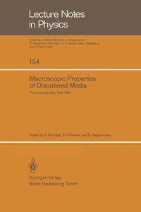 Macroscopic Properties of Disordered Media