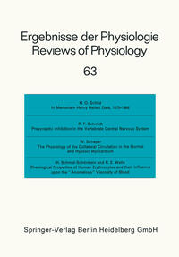 Ergebnisse der Physiologie / Reviews of Physiology