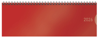 Tischquerkalender Classic Colourlux rot 2026