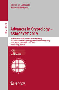 Advances in Cryptology – ASIACRYPT 2019