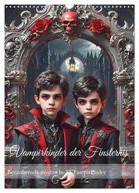 Vampirkinder der Finsternis (Wandkalender 2025 DIN A3 hoch), CALVENDO Monatskalender