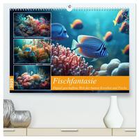 Fischfantasie (hochwertiger Premium Wandkalender 2025 DIN A2 quer), Kunstdruck in Hochglanz