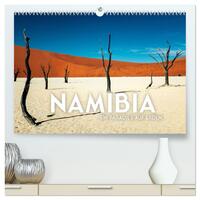 Namibia - Ein Paradies auf Erden. (hochwertiger Premium Wandkalender 2025 DIN A2 quer), Kunstdruck in Hochglanz