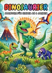 Dinosaurier Malbuch für Kinder ab 5 Jahren