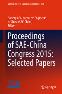 Proceedings of SAE-China Congress 2015: Selected Papers