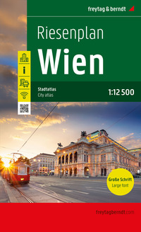 Wien, Riesenplan, Städteatlas 1:12.500, freytag & berndt