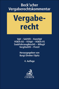 Beck'scher Vergaberechtskommentar Band 2: VgV, SektVO, KonzVgV, VOB/A-EU, VSVgV, VOB/A-VS, SaubFahrzeugBeschG, WRegV, VergStatVO, PreisV