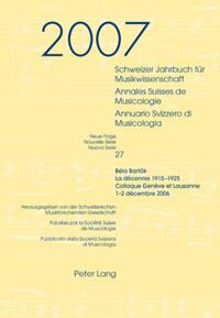 Schweizer Jahrbuch für Musikwissenschaft- Annales Suisses de Musicologie- Annuario Svizzero di Musicologia