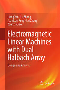 Electromagnetic Linear Machines with Dual Halbach Array