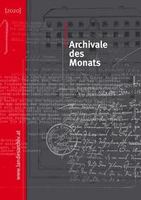 Archivale des Monats (2020)