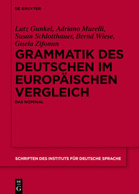 Grammatik des Deutschen im europäischen Vergleich