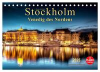 Stockholm - Venedig des Nordens (Tischkalender 2025 DIN A5 quer), CALVENDO Monatskalender