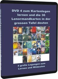 DVD 4 zum Kartenlegen lernen und die 36 Lenormandkarten in der grossen Tafel deuten