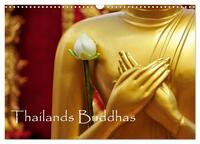 Thailands Buddhas (Wandkalender 2025 DIN A3 quer), CALVENDO Monatskalender