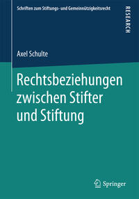 Rechtsbeziehungen zwischen Stifter und Stiftung