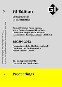 GI Edition Proceedings Band 329 "BIOSIG 2022"