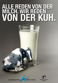 Alle reden von der Milch. Wir reden von der Kuh.