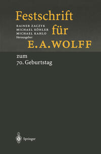 Festschrift für E.A. Wolff