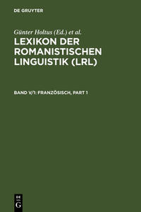 Lexikon der Romanistischen Linguistik (LRL) / Französisch