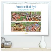 Autofriedhof Ryd (hochwertiger Premium Wandkalender 2025 DIN A2 quer), Kunstdruck in Hochglanz