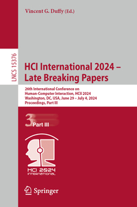 HCI International 2024 – Late Breaking Papers