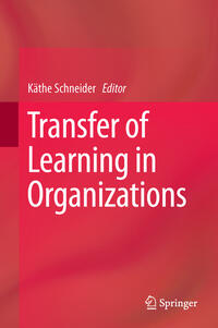 Transfer of Learning in Organizations