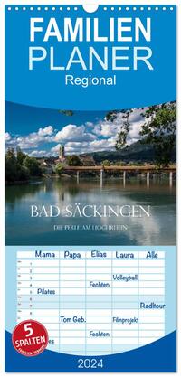 Familienplaner 2025 - Bad Säckingen - Die Perle am Hochrhein mit 5 Spalten (Wandkalender, 21 x 45 cm) CALVENDO