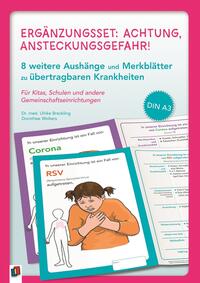 Ergänzungsset: Achtung, Ansteckungsgefahr! – 8 weitere Aushänge und Merkblätter zu übertragbaren Krankheiten