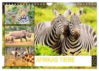 Afrikas Tiere. Majestäten in exotischer Wildnis (Wandkalender 2025 DIN A4 quer), CALVENDO Monatskalender