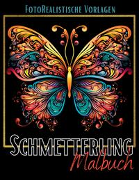 Malbuch Schmetterling „Fotorealistisch“.