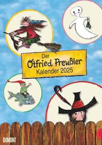 DUMONT - Der Otfried-Preußler-Kalender 2025 Wandkalender, 29,7x42cm, Kalender für Kinder mit Räuber Hotzenplotz, Kleiner Hexe und Co., die schönsten Szenen aus den Buchklassikern