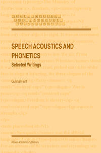 Speech Acoustics and Phonetics