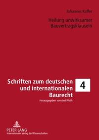 Heilung unwirksamer Bauvertragsklauseln