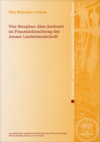 Vier Strophen über "hochvart" im Frauenlobnachtrag der Jenaer Liederhandschrift