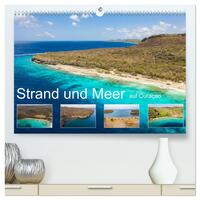 Strand und Meer auf Curaçao (hochwertiger Premium Wandkalender 2025 DIN A2 quer), Kunstdruck in Hochglanz