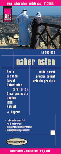 Reise Know-How Landkarte Naher Osten  (1:1.200.000) : Syrien, Libanon, Israel, Sinai Halbinsel, Jordanien, Irak, Kuwait