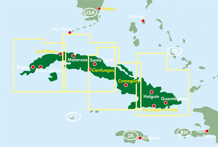 Kuba West und Ost, Autokarten Set 1:400.000