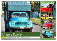 CHEVY POWER - Amerikanische Pickup Trucks in Kuba (Wandkalender 2025 DIN A4 quer), CALVENDO Monatskalender