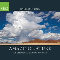 GEO Amazing Nature 2026 - Wand-Kalender - Broschüren-Kalender - 30x30 - 30x60 geöffnet