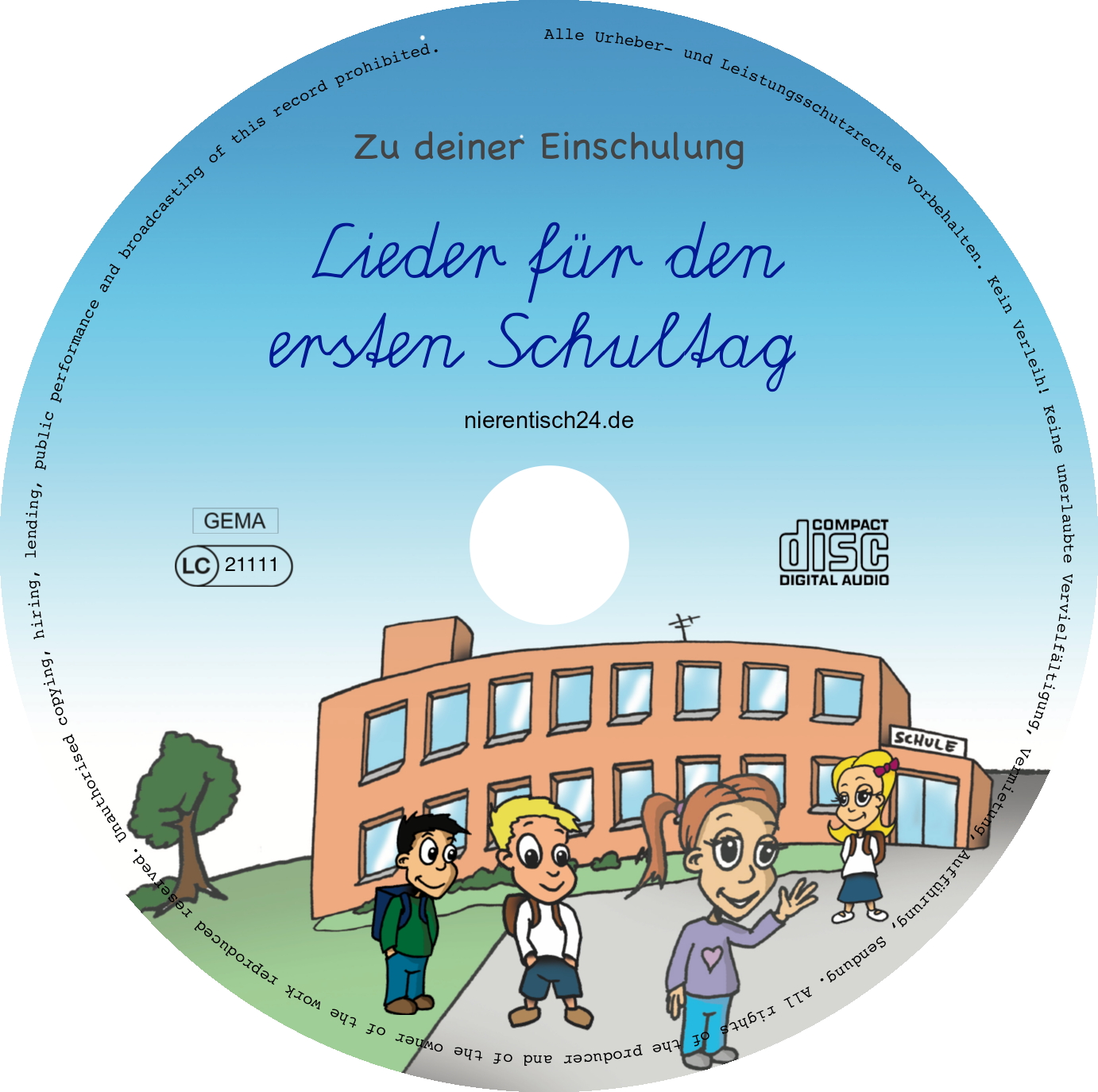 Lieder für den ersten Schultag