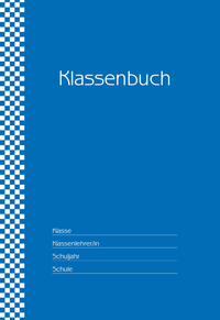 Klassenbuch "Standard", Umschlagfarbe: blau